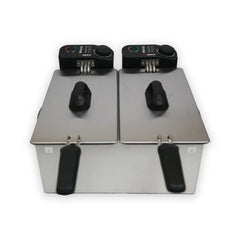 SS.Deep Fryer Twin Bowl F-4008 - Alpina