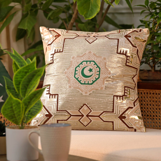 Willow Cushion Cover – Heritage Digital Print Decorative Pillow Case (18 x 18 Inches)