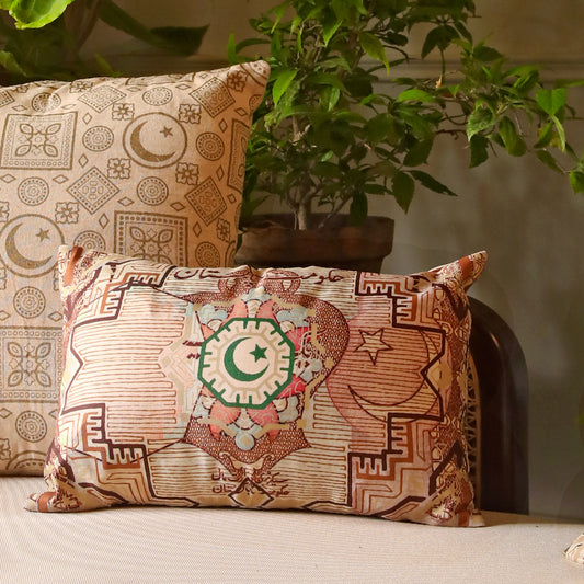 Rich Gold Cushion Cover – Digital Print Decorative Pillow Case (12 x 28 Inches)