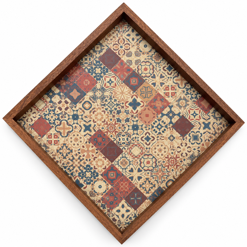 Bran Printed Tray 13×13 – Midnight Marrakech 26