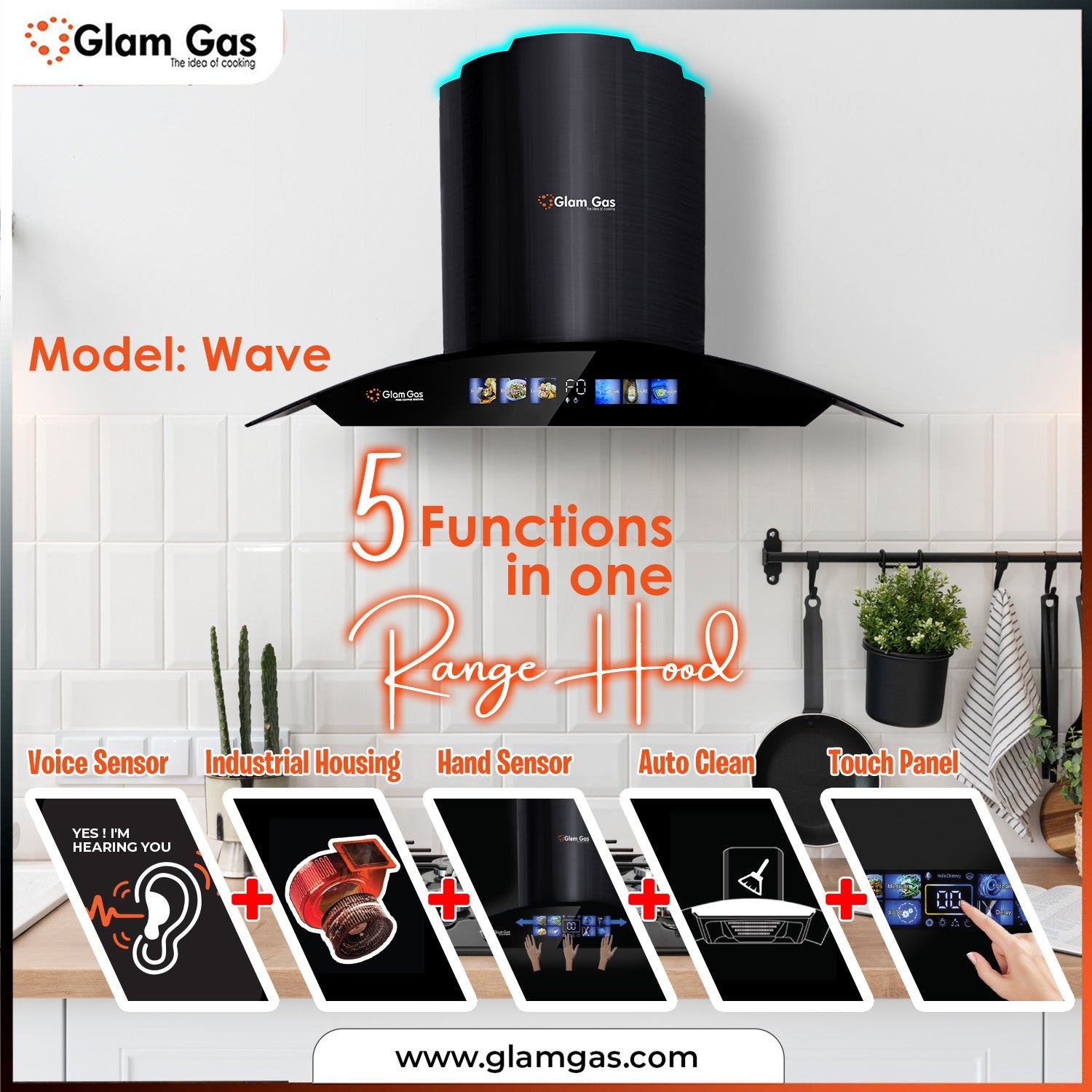 Just A Few Click To Buy Now Range Hood Wave | Glamgas Range Hood Wave.