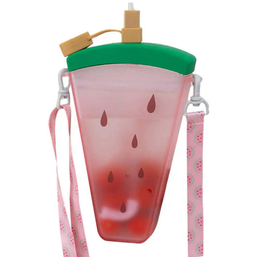 Watermelon Slice Crossbody Water Bottle – 320ml