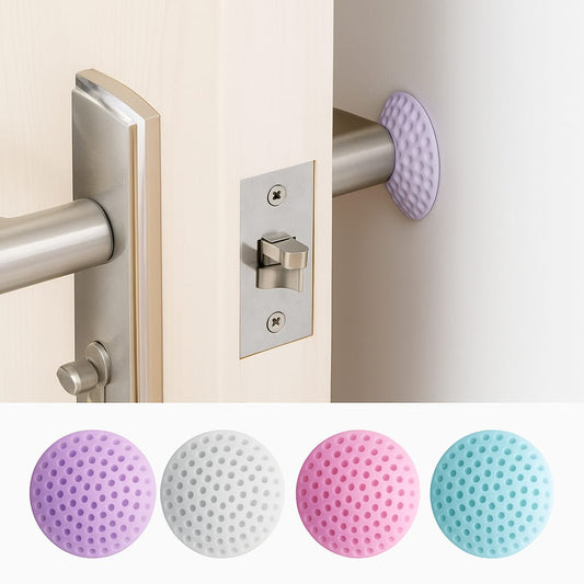 Silicone Door Stopper – 10 Pcs Wall Protector Set - Assorted