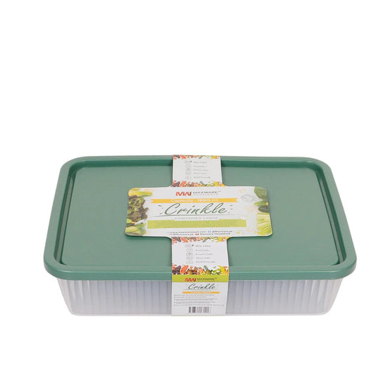 1pc Crinkle Container Large (Assorted) – 1650 ml BPA Storage Box