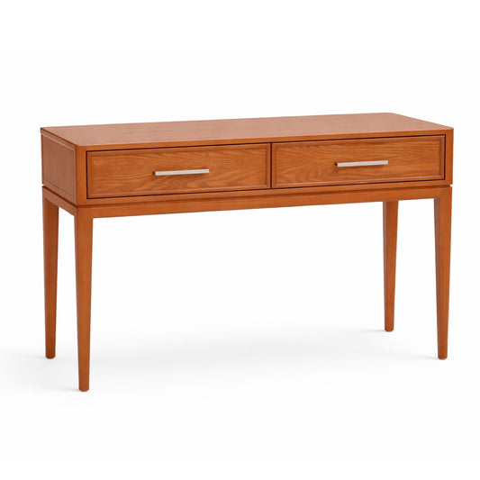 Elan Solid Wood Console Table with Drawers – Mid-Century Modern Entryway & Hallway Table - Habitt