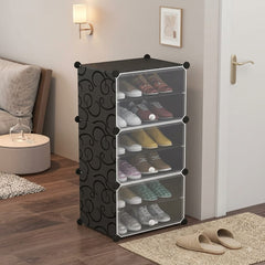 Assorted 3 PARTISION PVC SHOE RACK