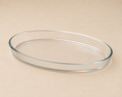 BOROSILICATE GLASS DISH OVAL SHAPED 2.4L