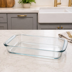 BOROSILICATE GLASS DISH SQUARE SHAPED 1.6L