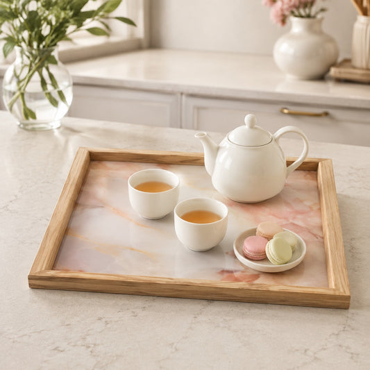 3-Piece Tray Set – Multipurpose Serving Trays for Kitchen, Dining & Home