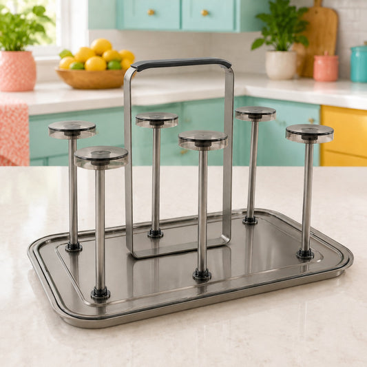 Glass Holder – Multipurpose Organizer for Drinking Glasses, Cups & Dining Essentials