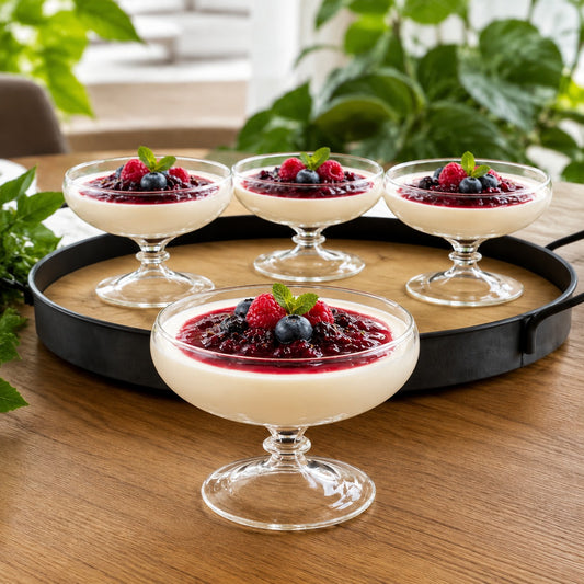 Double Wall Dessert Bowl – Elegant Serving Bowl for Pudding, Ice Cream, Mousse & Desserts