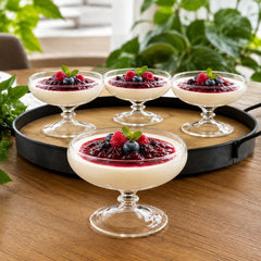Double Wall Dessert Bowl – Elegant Serving Bowl for Pudding, Ice Cream, Mousse & Desserts
