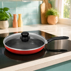 Homeway 28 cm Fry Pan with Lid