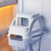 Two Step Stool – Grey, Brown, Black - Habitt