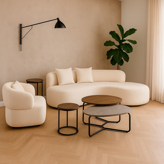 Luna Curve Sofa Set – Stylish Curved Design with Luxurious Comfort