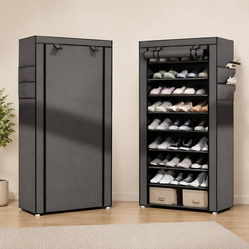 10 LAYERS ZIPPER SHOE CABINET