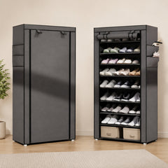 10 LAYERS ZIPPER SHOE CABINET
