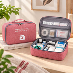 Portable First Aid Medicine Storage Bag – Travel Emergency Organizer