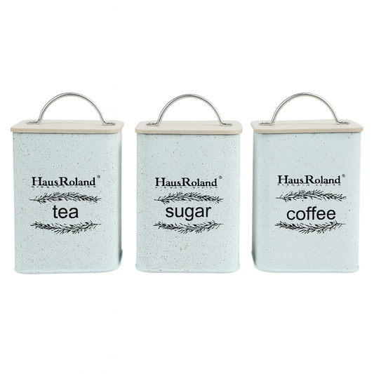 3 Pcs Storage Canister Set with Wooden Lid – HR413-3
