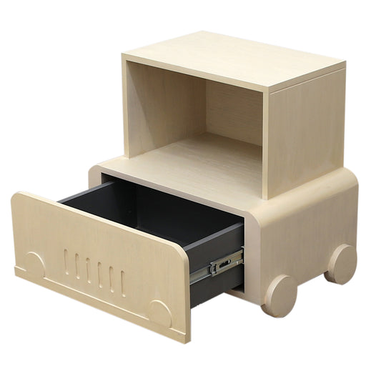 Wooden Cart Side Table