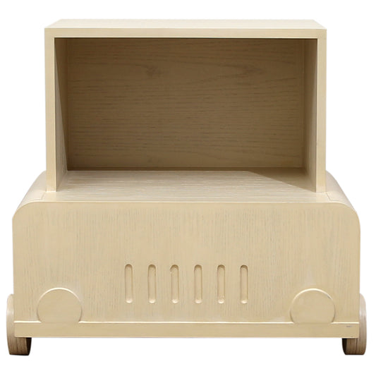 Wooden Cart Side Table
