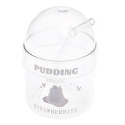 Soda Glass – Transparent with Dome Lid & Straw - Habitt