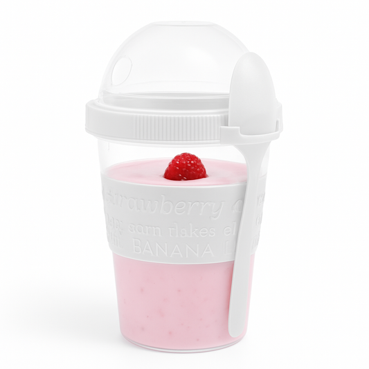 Portable Yogurt Cup with Spoon – BPA‑Free Snack Container for Yogurt, Parfaits & On‑the‑Go Snacks
