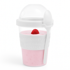 Portable Yogurt Cup with Spoon – BPA‑Free Snack Container for Yogurt, Parfaits & On‑the‑Go Snacks
