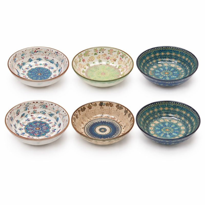 6-Piece Decorative Ceramic Bowl Set - Habitt