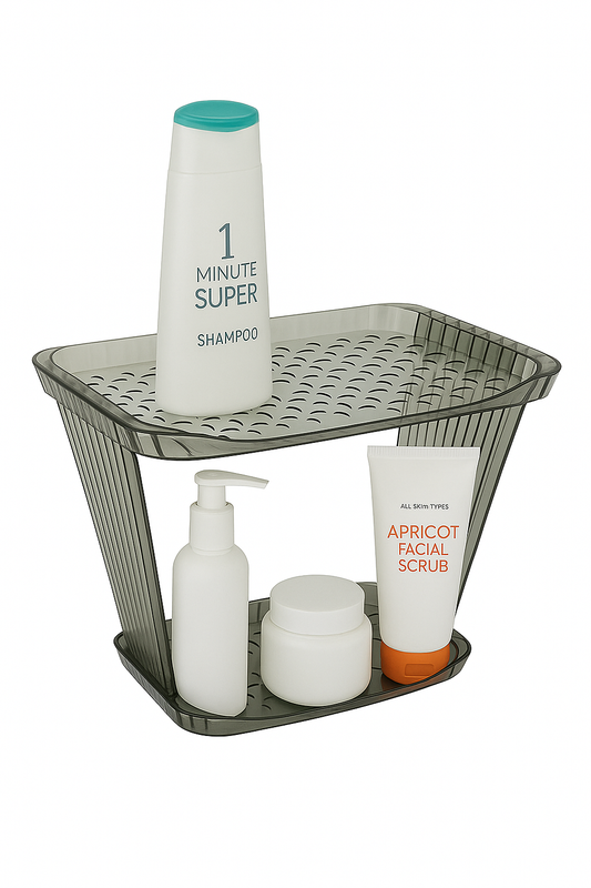 2-Layer Bathroom Rack – Acrylic Storage Organizer
