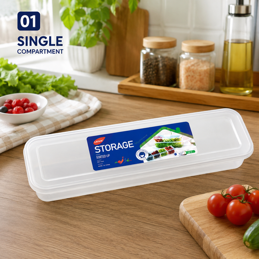 Long Noodle Storage Grain Box with Lid | Airtight Food Storage Container for Pasta, Spaghetti, Grains & Dry Foods | Kitchen Organizer