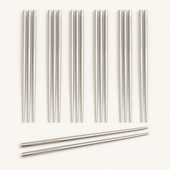Stainless Steel Chopsticks – Reusable, Durable & Hygienic Eating Utensils