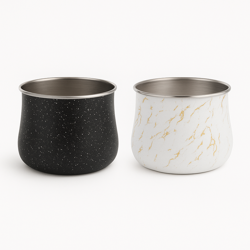 1PC Elegant Iron Marble Storage Jar with Airtight Lid for Kitchen & Pantry Organization - Habitt