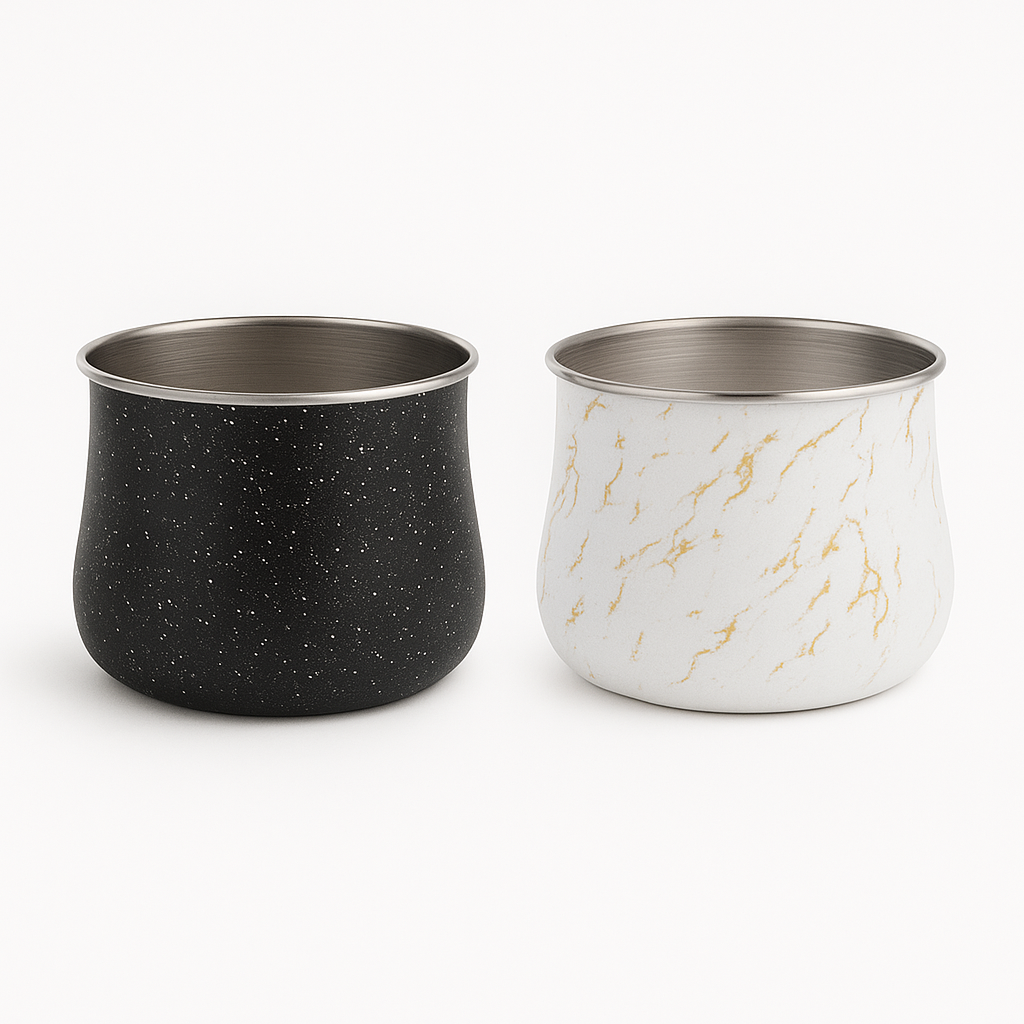 1PC Elegant Iron Marble Storage Jar with Airtight Lid for Kitchen & Pantry Organization