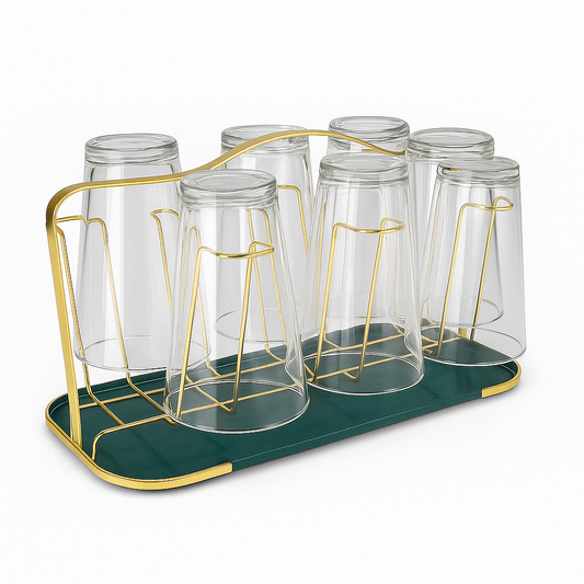 Iron Glass Holder – 6 Glass Stand