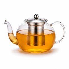 Glass Tea Kettle with Infuser & Lid
