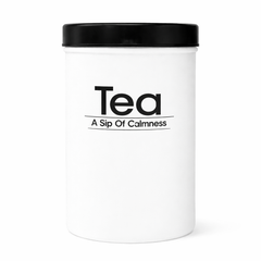 Kleeyo White Spice Jar with Black Lid – Multipurpose Storage Container for Spice, Coffee, Sugar & Tea - Habitt