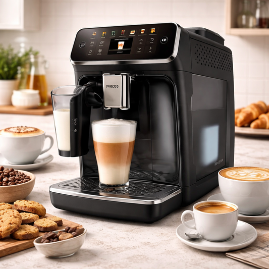 Philips Series 4400 Fully Automatic Espresso Machine – EP4446/70 | Premium Bean-to-Cup Coffee Maker - Habitt