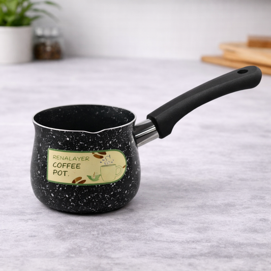 Iron Sauce Pan with Black Handle 9 cm