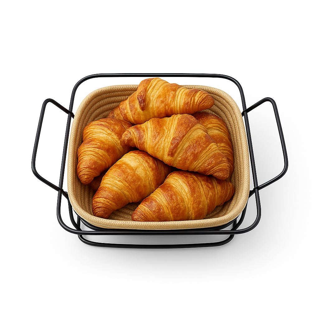 Square Roti Basket – Rope Weave