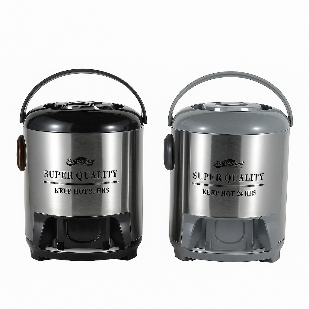 1Pc SineDruons Super Quality Stainless Steel Hot & Cold Water Dispenser – 24Hr Heat Retention