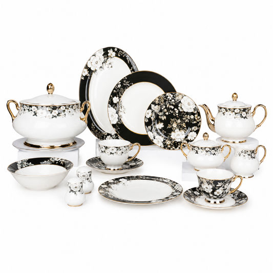 Elegant Dinner Set – 65 & 89 Pieces | Complete Dinnerware Set for Dining & Serving