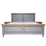 Patrick N King Size Bed with 2 Side Tables