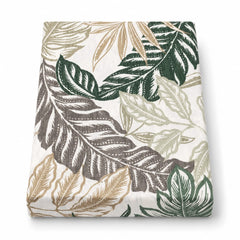 Tropical Leaves Double Bed Sheet (96 × 102 inches)