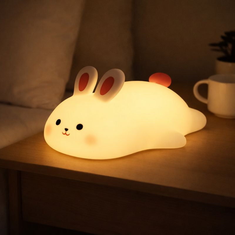 Silicone Rabbit Night Lamp