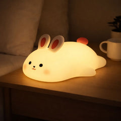Silicone Rabbit Night Lamp