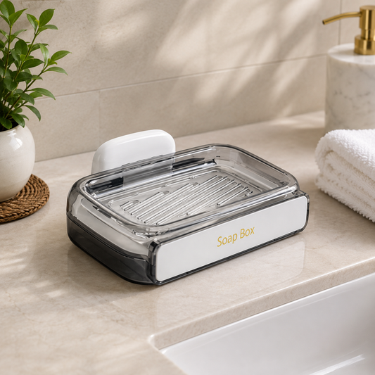 Adhesive Soap Dish Assorted – Wall Mounted Self-Adhesive Soap Holder for Bathroom, Kitchen & Wash Basin