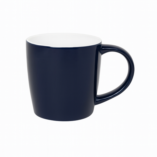 Glossy Navy Blue Ceramic Mug – Classic Coffee &amp; Tea Cup