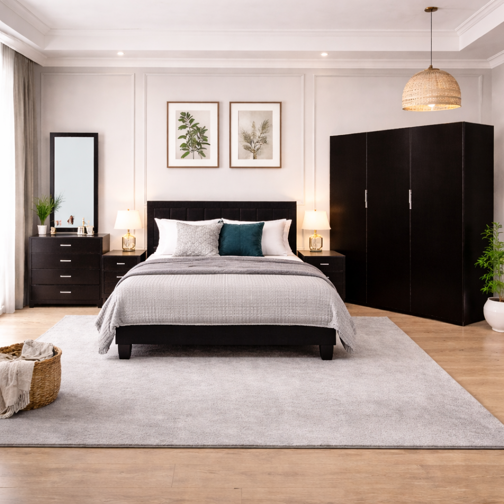 Blair Bundle - Bed Dresser &  3 Door wardrobe - Habitt