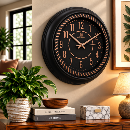 Heritage Vintage Clock – 14.5 Inch Plastic Frame